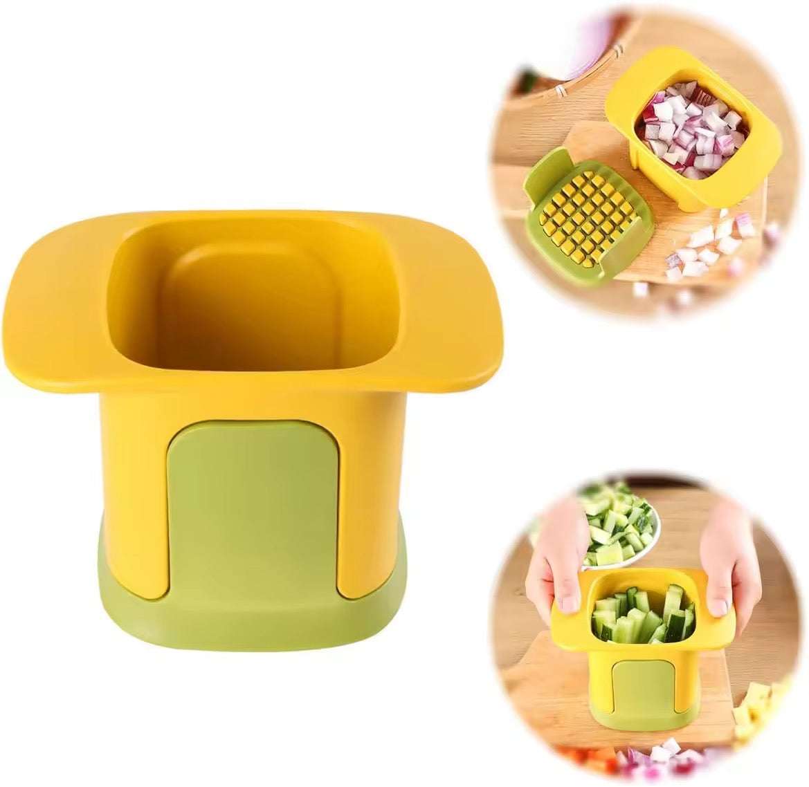 2-in-1 Hand Pressure Vegetable Chopper Dicing