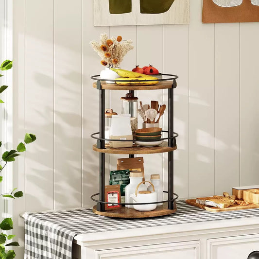 360° Rotating Kitchen Storage Rack