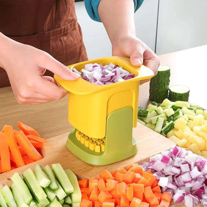 2-in-1 Hand Pressure Vegetable Chopper Dicing