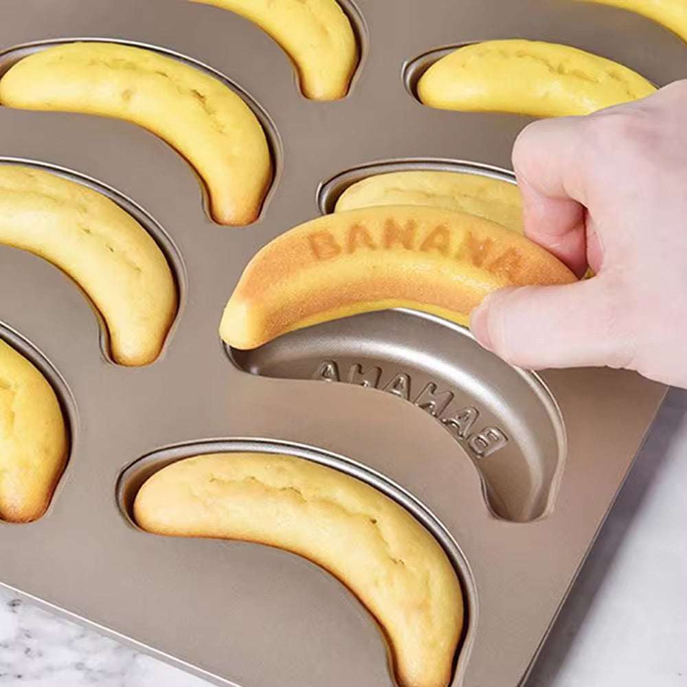 Banana Shaped Baking Tray for Cakes