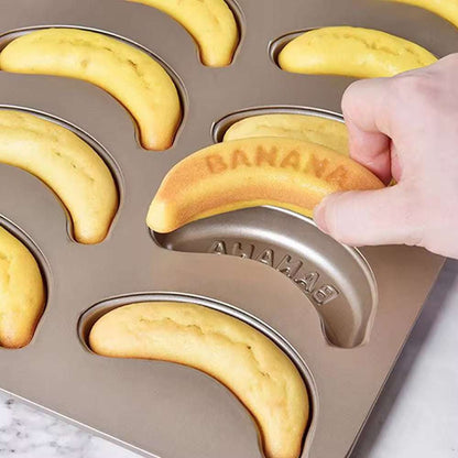 Banana Shaped Baking Tray for Cakes