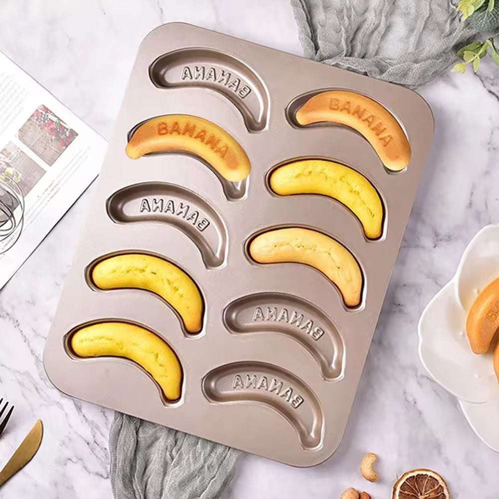 Banana Shaped Baking Tray for Cakes