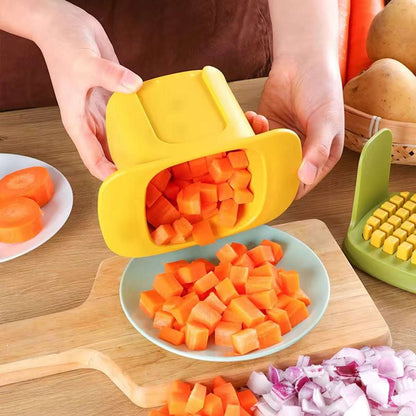 2-in-1 Hand Pressure Vegetable Chopper Dicing