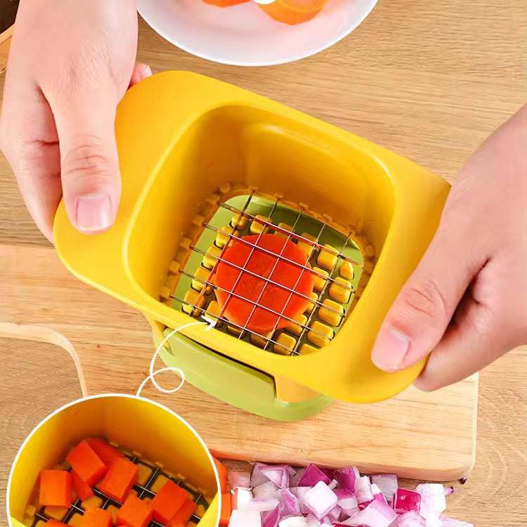2-in-1 Hand Pressure Vegetable Chopper Dicing