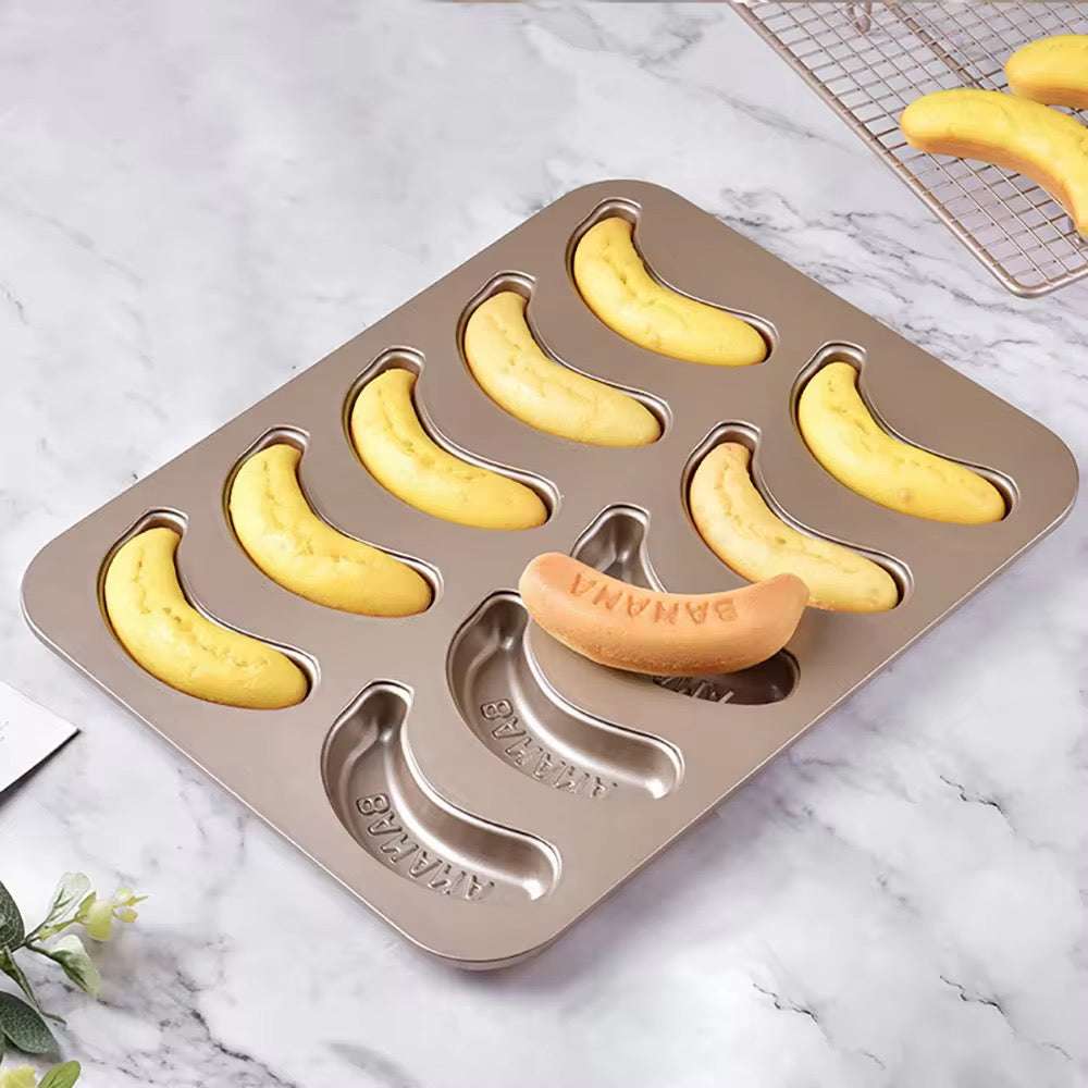 Banana Shaped Baking Tray for Cakes