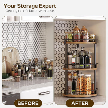 360° Rotating Kitchen Storage Rack