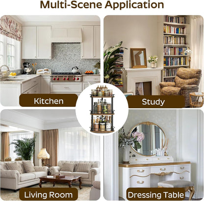 360° Rotating Kitchen Storage Rack